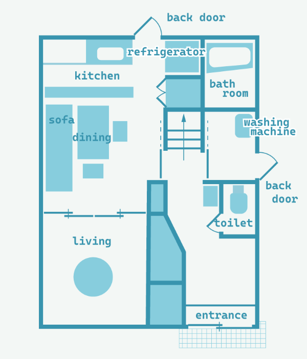 1階レイアウト図